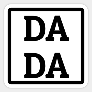 Dada T shirt Sticker